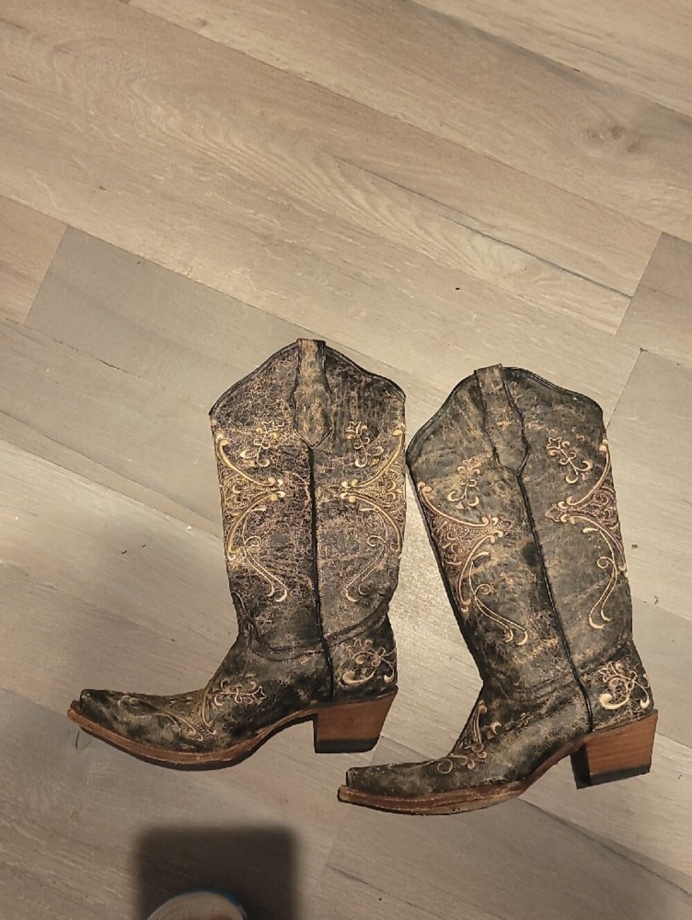 Circle G by Corral L5048 Distressed Brown Embroidered Western Boot Size 6.5 - Picture 3 of 8